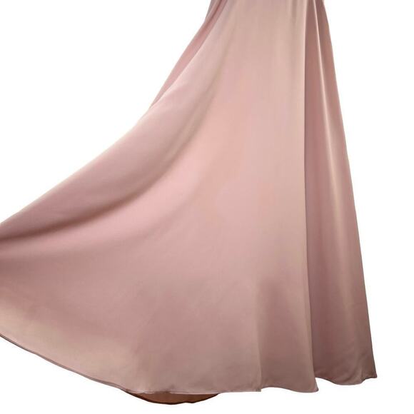 Show Me‎ Your Mumu Faith Maxi Dress in Dusty Blush Crisp Pink Bridesmaid Gown, M - Picture 9 of 16